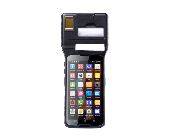 RK550X Android POS Handheld Terminal พร้อมเครื่องพิมพ์ในตัว UHF NFC สำหรับ Bus